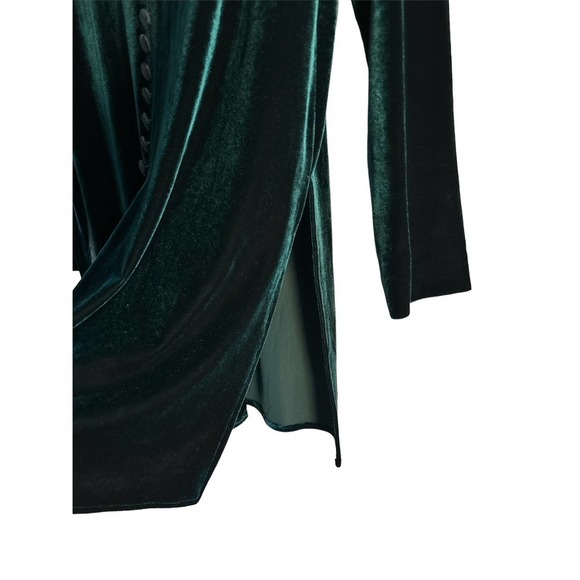J.B.S. Vintage‎ Women’s Size 8 Emerald Green Velvet Dress - Picture 5 of 9